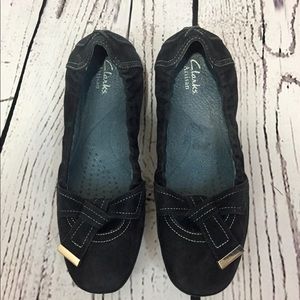 Clarks Artisan active air navy blue suede loafer